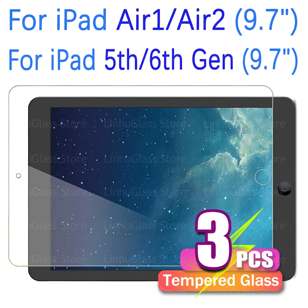 Screen Protector for iPad (9.7-Inch, 2018/2017 Model, 6th/5th Generation) iPad Air 1, Air 2, iPad Pro 9.7", Tempered Glass Film
Screen Protector for iPad (9.7-Inch, 2018/2017 Model, 6th/5th Generation) iPad Air 1, Air 2, iPad Pro 9.7", Tempered Glass Film