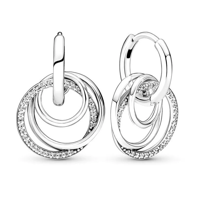 Original Family Always Encircled With Crystal Hoop Earrings For Women 925 Sterling Silver Wedding Gift Fashion Jewelry
Original Family Always Encircled With Crystal Hoop Earrings For Women 925 Sterling Silver Wedding Gift Fashion Jewelry