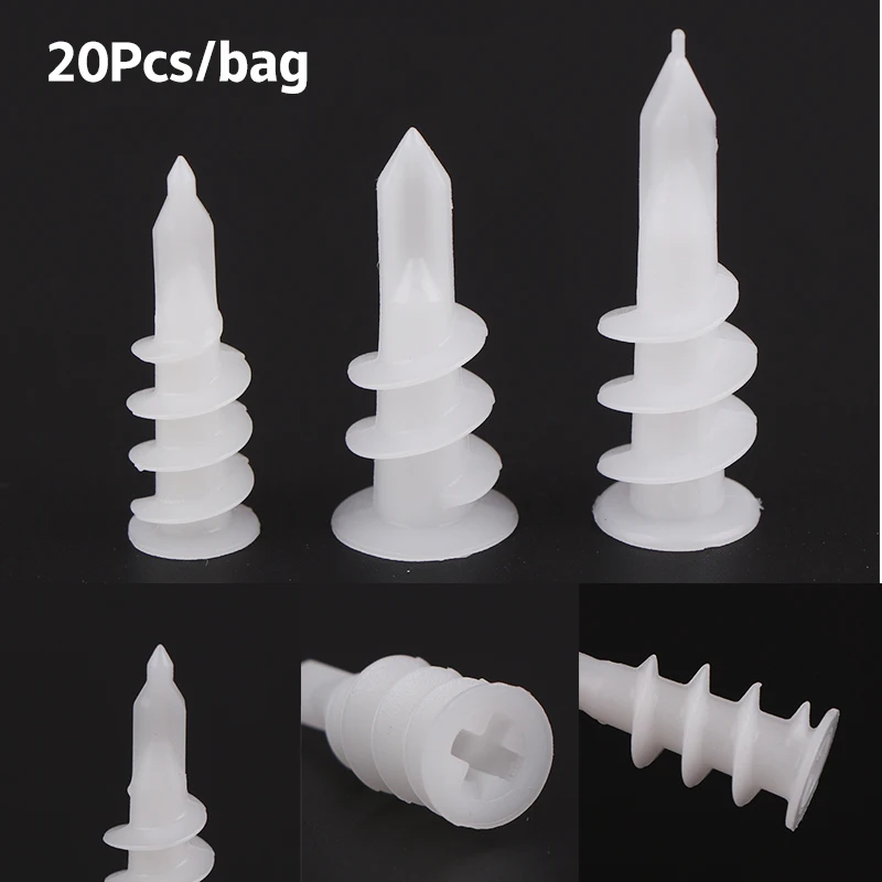 【F】20Pcs Self Drilling Plastic Drywall Anchors Plastic Pin Self Drilling Drywall Anchor Kit Self Drilling And Installation
【F】20Pcs Self Drilling Plastic Drywall Anchors Plastic Pin Self Drilling Drywall Anchor Kit Self Drilling And Installation