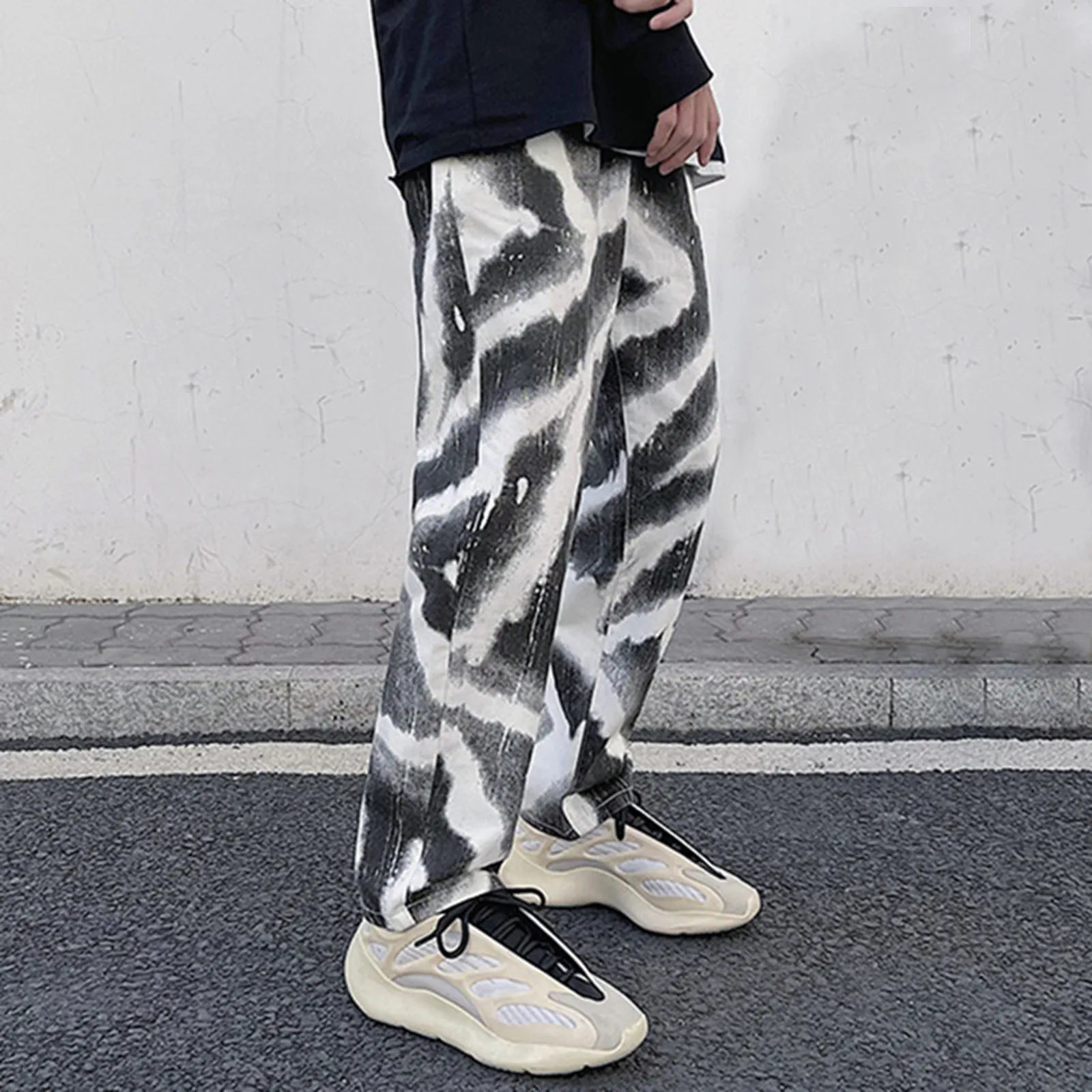 Straight Casual Pocket Jeans Pants Denim Drawstring Trousers Men's Print Fashion Men's pants Toe Slip
Straight Casual Pocket Jeans Pants Denim Drawstring Trousers Men's Print Fashion Men's pants Toe Slip