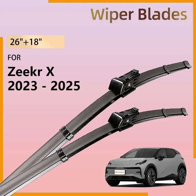 Front Wiper Blades For Geely Zeekr X 2023 2024 2025 Accessories Natural Rubber Car Windshield Windscreen Window Brushes 26"+18"
Front Wiper Blades For Geely Zeekr X 2023 2024 2025 Accessories Natural Rubber Car Windshield Windscreen Window Brushes 26"+18"