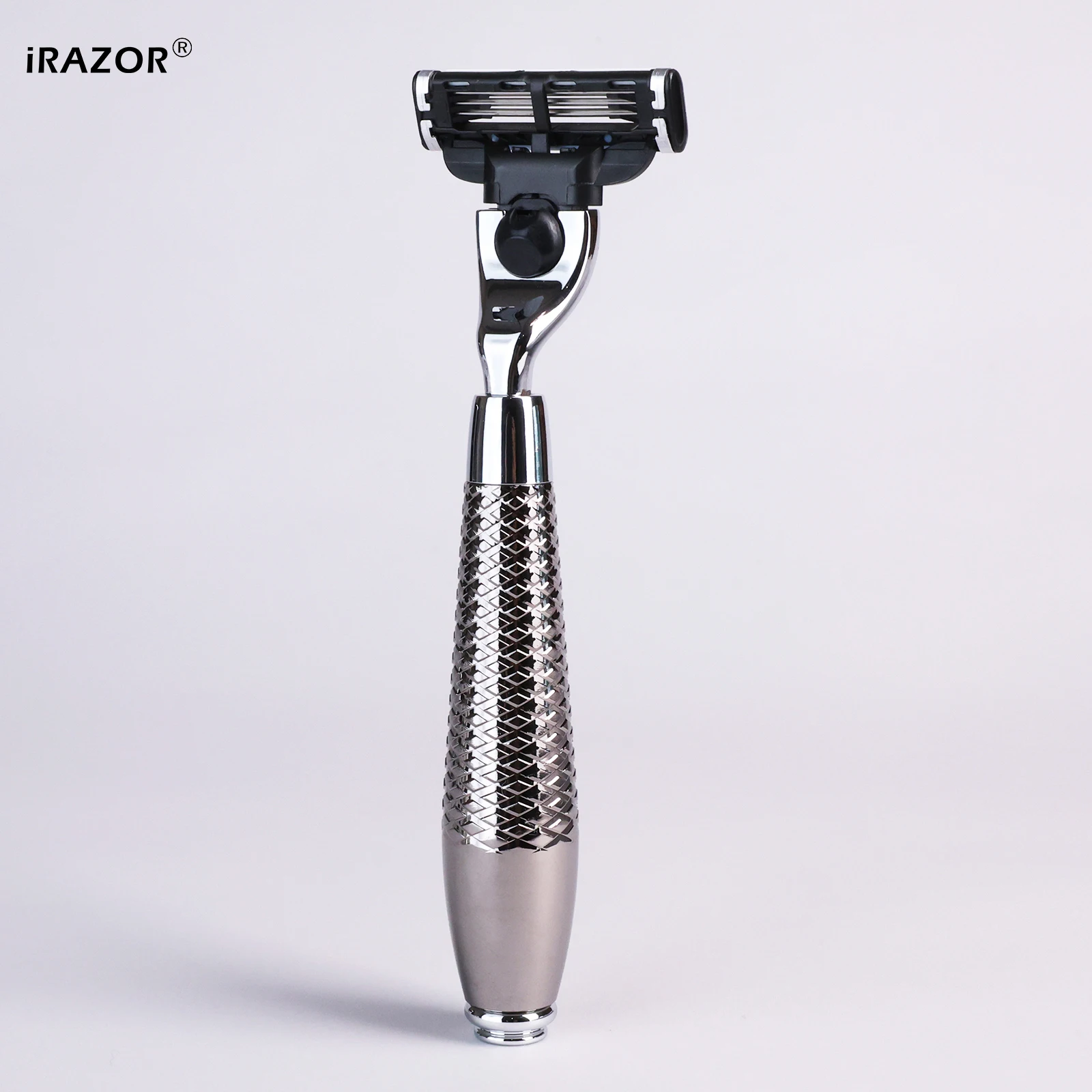 iRAZOR Men's Non-Slip Manual Safety Razor CNC Machined Replaceable Mach 3 Blades Holder for Smooth & Close Shaving
iRAZOR Men's Non-Slip Manual Safety Razor CNC Machined Replaceable Mach 3 Blades Holder for Smooth & Close Shaving