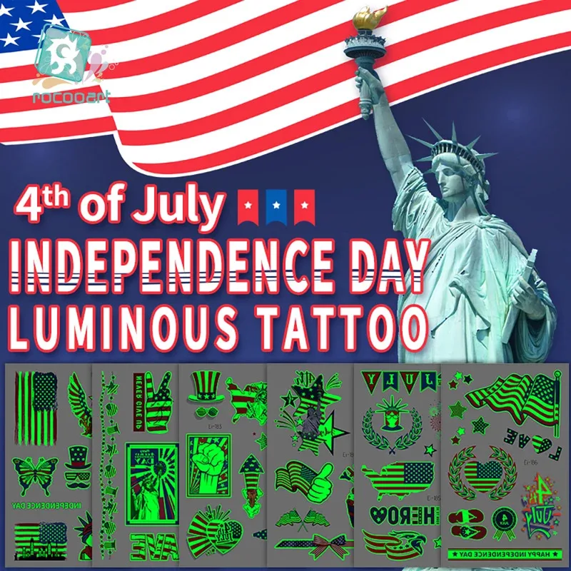 4th of July Independence Day Tattoo Sticker American Flag USA Temporary Tattoos Waterproof Face Body Arm Flag Tattoos Glowing
4th of July Independence Day Tattoo Sticker American Flag USA Temporary Tattoos Waterproof Face Body Arm Flag Tattoos Glowing