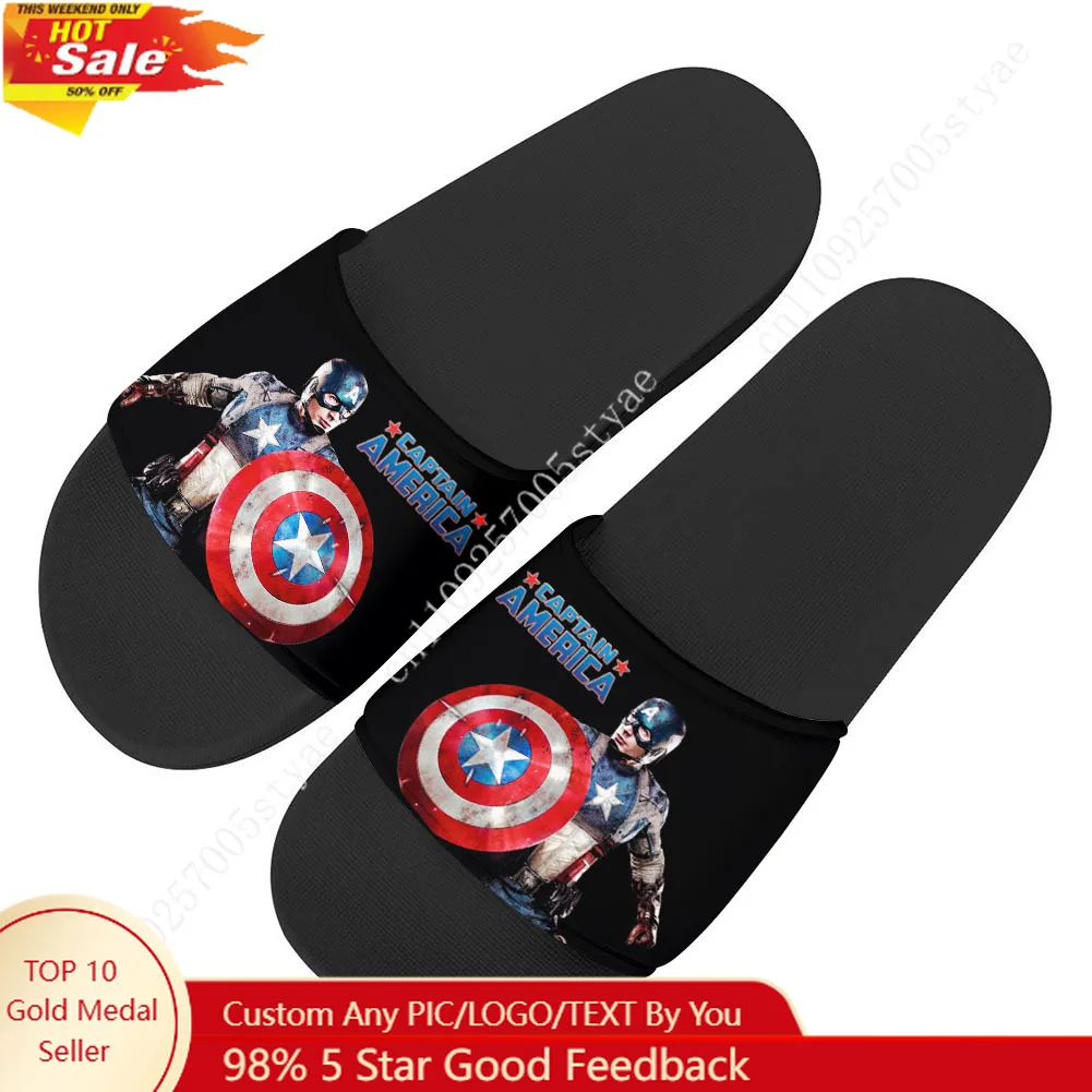 Marvel Captain America lippers Home Outdoor Casual Water Shoes Men Women Teenager Beach Pool Sandals Summer Slipper
Marvel Captain America lippers Home Outdoor Casual Water Shoes Men Women Teenager Beach Pool Sandals Summer Slipper
