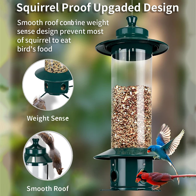 Bird Feeder For Outdoors: Squirrel Proof Bird Feeders, Gravity Sense Squirrel Proof Wild Bird Feeders
Bird Feeder For Outdoors: Squirrel Proof Bird Feeders, Gravity Sense Squirrel Proof Wild Bird Feeders