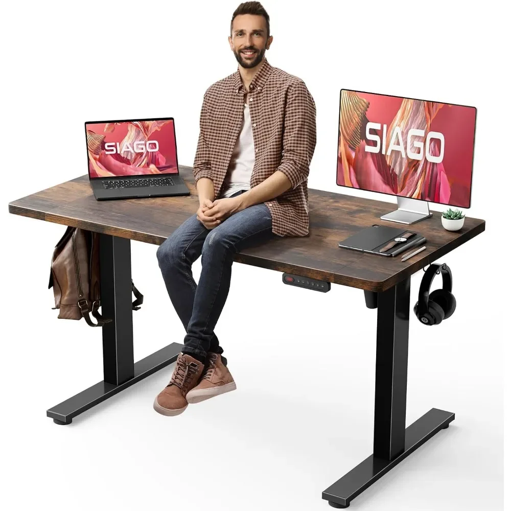 Electric Standing Desk Adjustable - 48 x 24 In Sit Stand up Desk with Cable Management - 3 Memory Preset Adjustable Height Desk
Electric Standing Desk Adjustable - 48 x 24 In Sit Stand up Desk with Cable Management - 3 Memory Preset Adjustable Height Desk
