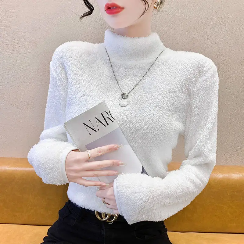Autumn Winter Soft Thick Warm Solid Sweaters Women's Clothing Casual Mock Neck Slim Commute Knitted Pullovers
Autumn Winter Soft Thick Warm Solid Sweaters Women's Clothing Casual Mock Neck Slim Commute Knitted Pullovers