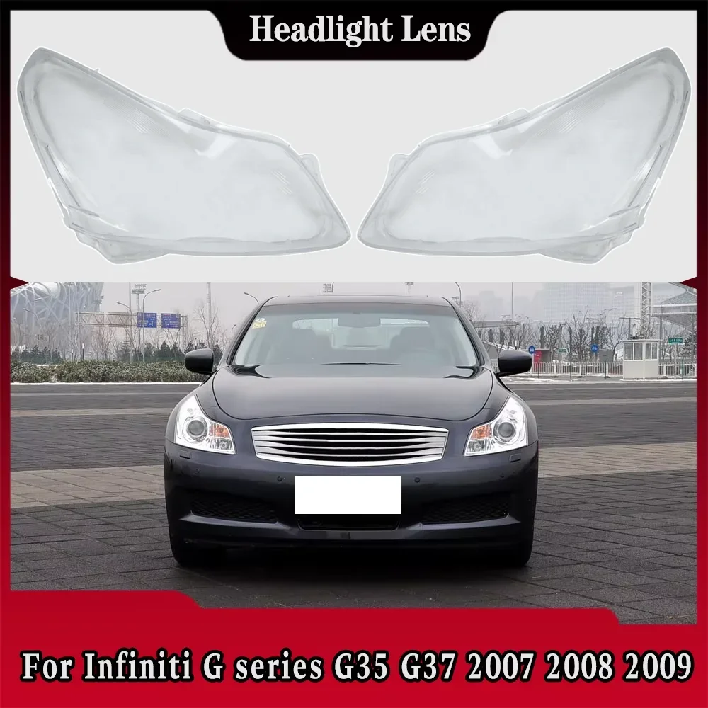 For Infiniti G series G35 G37 2007 2008 2009 Transparent Lampshade Headlamp Cover Lamp Shade Headlight Shell Lens Plexiglass
For Infiniti G series G35 G37 2007 2008 2009 Transparent Lampshade Headlamp Cover Lamp Shade Headlight Shell Lens Plexiglass