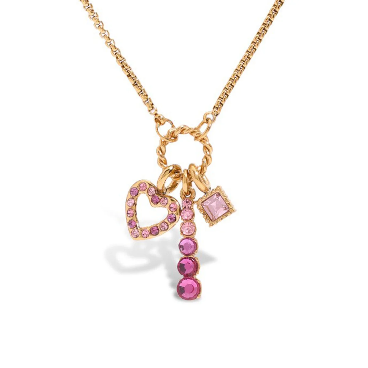 18K Gold PVD Plated Pink Zirconia Heart Pendant Necklace Stainless Steel Delicate Jewelry Temperament Elegant Pendant Necklace
18K Gold PVD Plated Pink Zirconia Heart Pendant Necklace Stainless Steel Delicate Jewelry Temperament Elegant Pendant Necklace