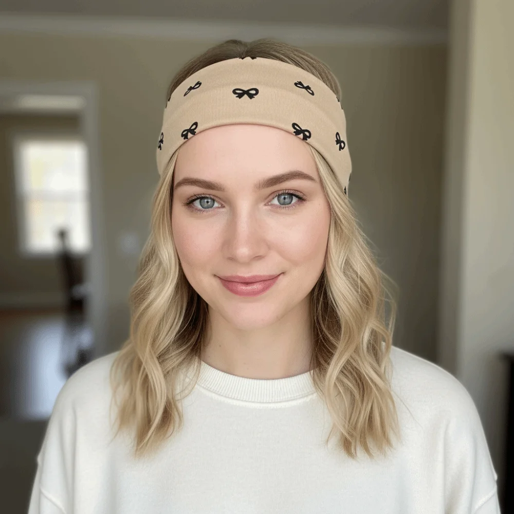 Fashion Bow Print Yoga Headband Elastic Hair Accessories Makeup Headband Sweat-absorbent Women's Hairband Sports
Fashion Bow Print Yoga Headband Elastic Hair Accessories Makeup Headband Sweat-absorbent Women's Hairband Sports