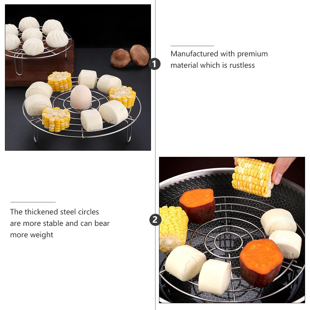 1Pcs 24Cm Silver Stainless Steel Steaming Basket Rustproof Dense Grid Thickened Steel Rings High Foot Prevents Water Soaking
1Pcs 24Cm Silver Stainless Steel Steaming Basket Rustproof Dense Grid Thickened Steel Rings High Foot Prevents Water Soaking