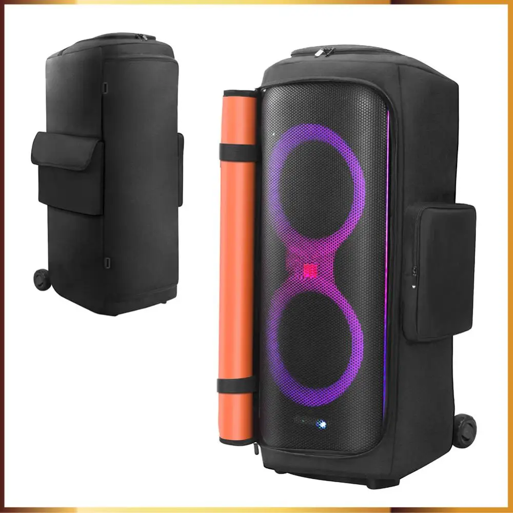 Speaker Carry Cover with Mic Pocket Padded Speaker Protective Cover Nylon Double-Sided Speaker Storage Bag for Party Box 710
Speaker Carry Cover with Mic Pocket Padded Speaker Protective Cover Nylon Double-Sided Speaker Storage Bag for Party Box 710