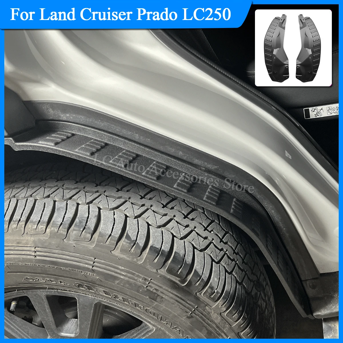 For Toyota Land Cruiser 250 / Prado LC250 2024-2026, Rear Mud Flaps, Plastic Anti-Splash Mudguards, Upgrade Accessories
For Toyota Land Cruiser 250 / Prado LC250 2024-2026, Rear Mud Flaps, Plastic Anti-Splash Mudguards, Upgrade Accessories