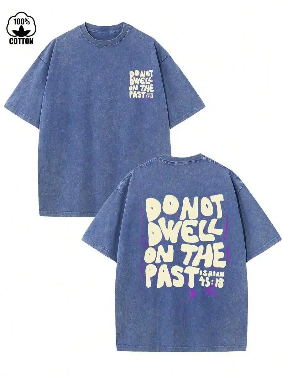 100% Cotton Washed Loose Drop Shoulder Tee With Bible Verse Print
100% Cotton Washed Loose Drop Shoulder Tee With Bible Verse Print