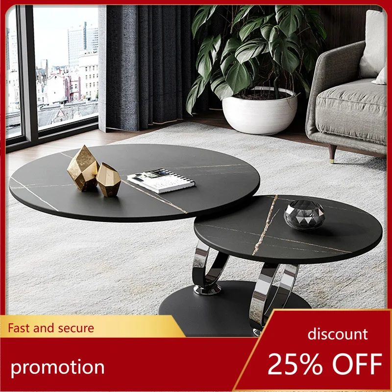 CZ Rock Slab Coffee Table Modern Minimalist Large and Small Round Small Apartment Multi-Functional Marble Rotating Coffee Table
CZ Rock Slab Coffee Table Modern Minimalist Large and Small Round Small Apartment Multi-Functional Marble Rotating Coffee Table