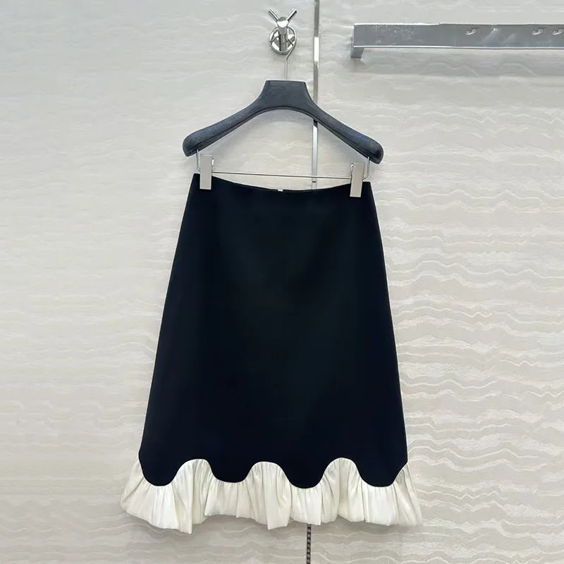 Женская юбка с подолом из бутона цветка, модное повседневное платье миди для пригородных поездок, высококачественное платье в минималистском стиле, осень, новое поступление,
Женская юбка с подолом из бутона цветка, модное повседневное платье миди для пригородных поездок, высококачественное платье в минималистском стиле, осень, новое поступление,