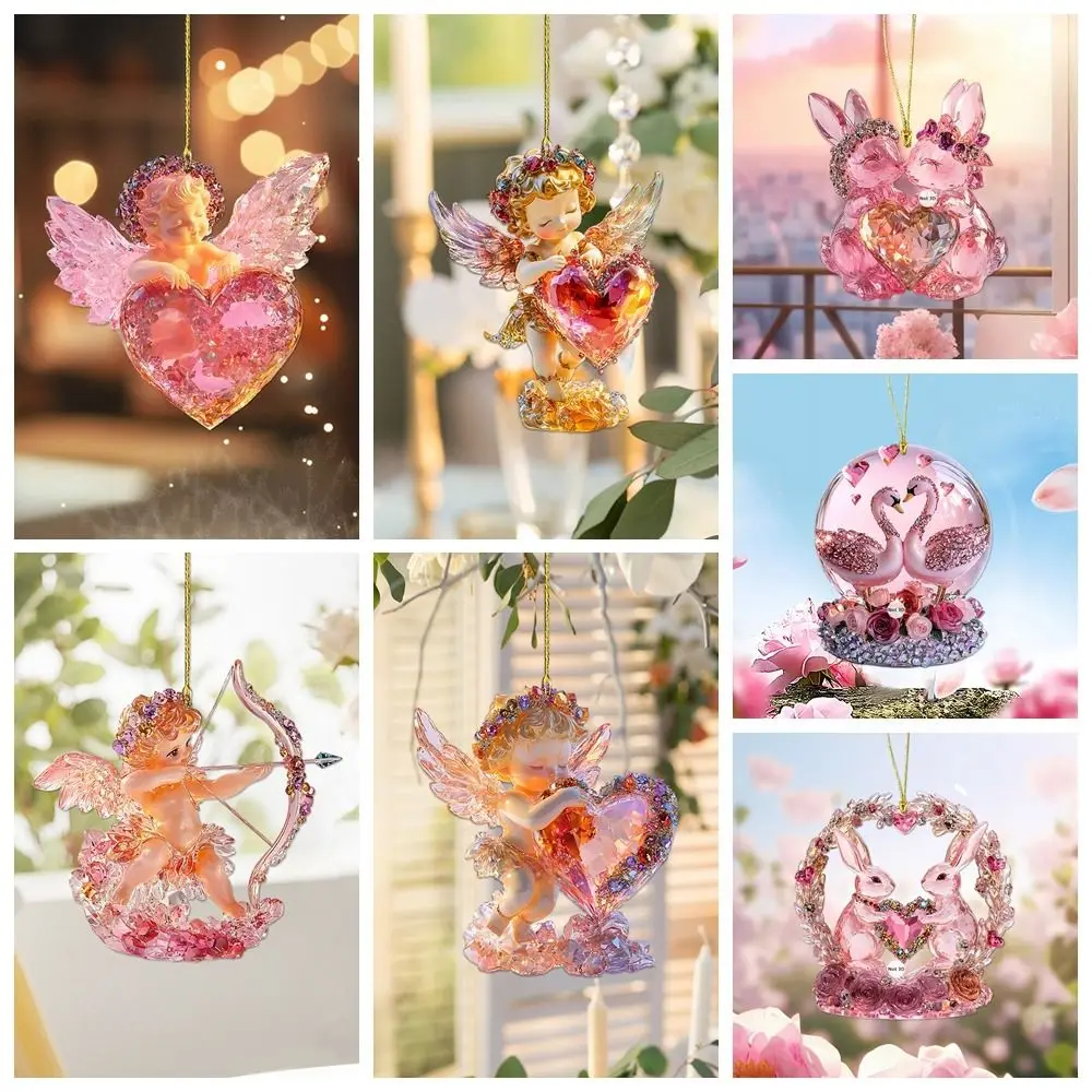 Ornament Acrylic Valentine's Day Home Decor Mini Pink Elf Angel Key Ring Rabbit DIY Crafts Love Pendant Couple
Ornament Acrylic Valentine's Day Home Decor Mini Pink Elf Angel Key Ring Rabbit DIY Crafts Love Pendant Couple
