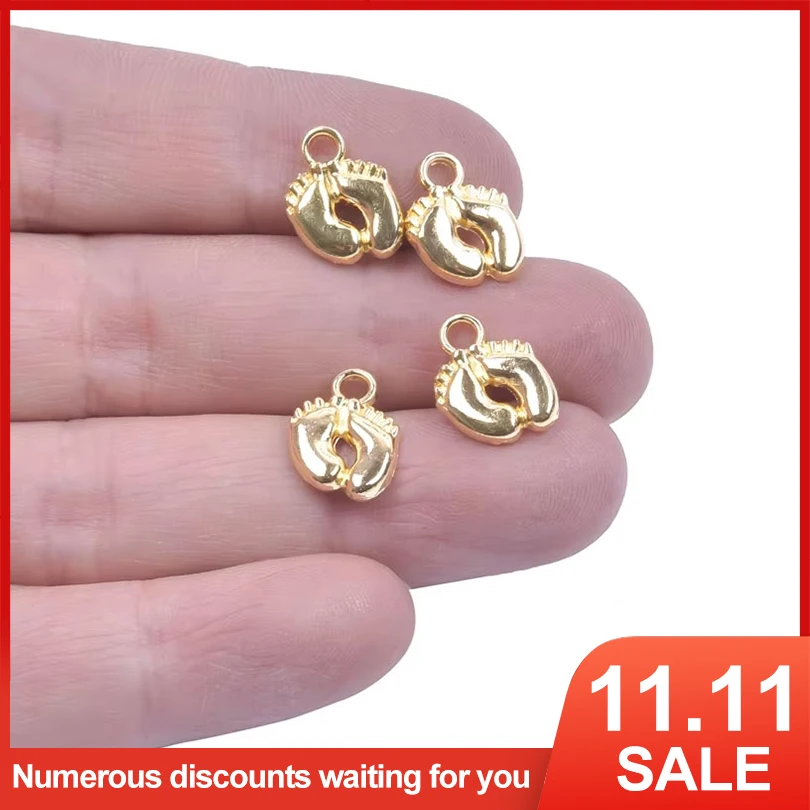 Подвески для изготовления ювелирных изделий, подвески золотого цвета для ног ребенка, ожерелье, браслет, ручная работа, оптом, 20-50 шт.
Подвески для изготовления ювелирных изделий, подвески золотого цвета для ног ребенка, ожерелье, браслет, ручная работа, оптом, 20-50 шт.