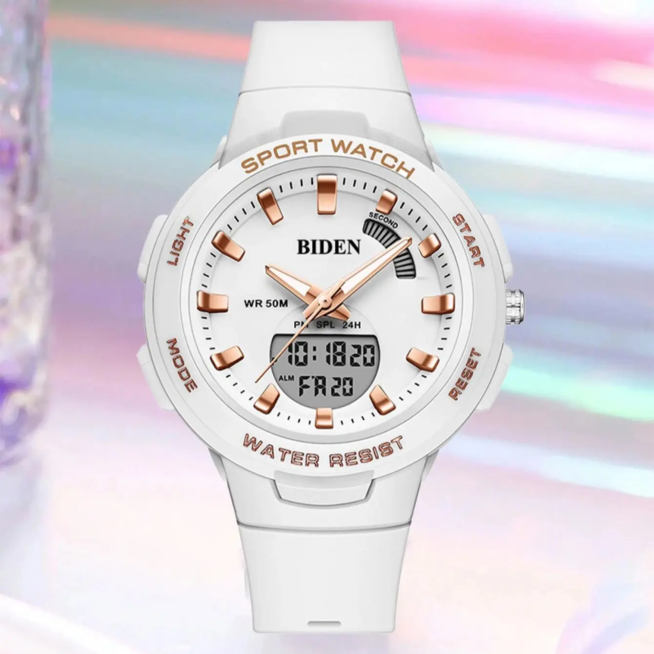 BIDEN Top Brand Luxury Women's Watch Fashionable Quartz Watch Silicone Band Deep Waterproof Calendar Multi Functional Luminous
BIDEN Top Brand Luxury Women's Watch Fashionable Quartz Watch Silicone Band Deep Waterproof Calendar Multi Functional Luminous