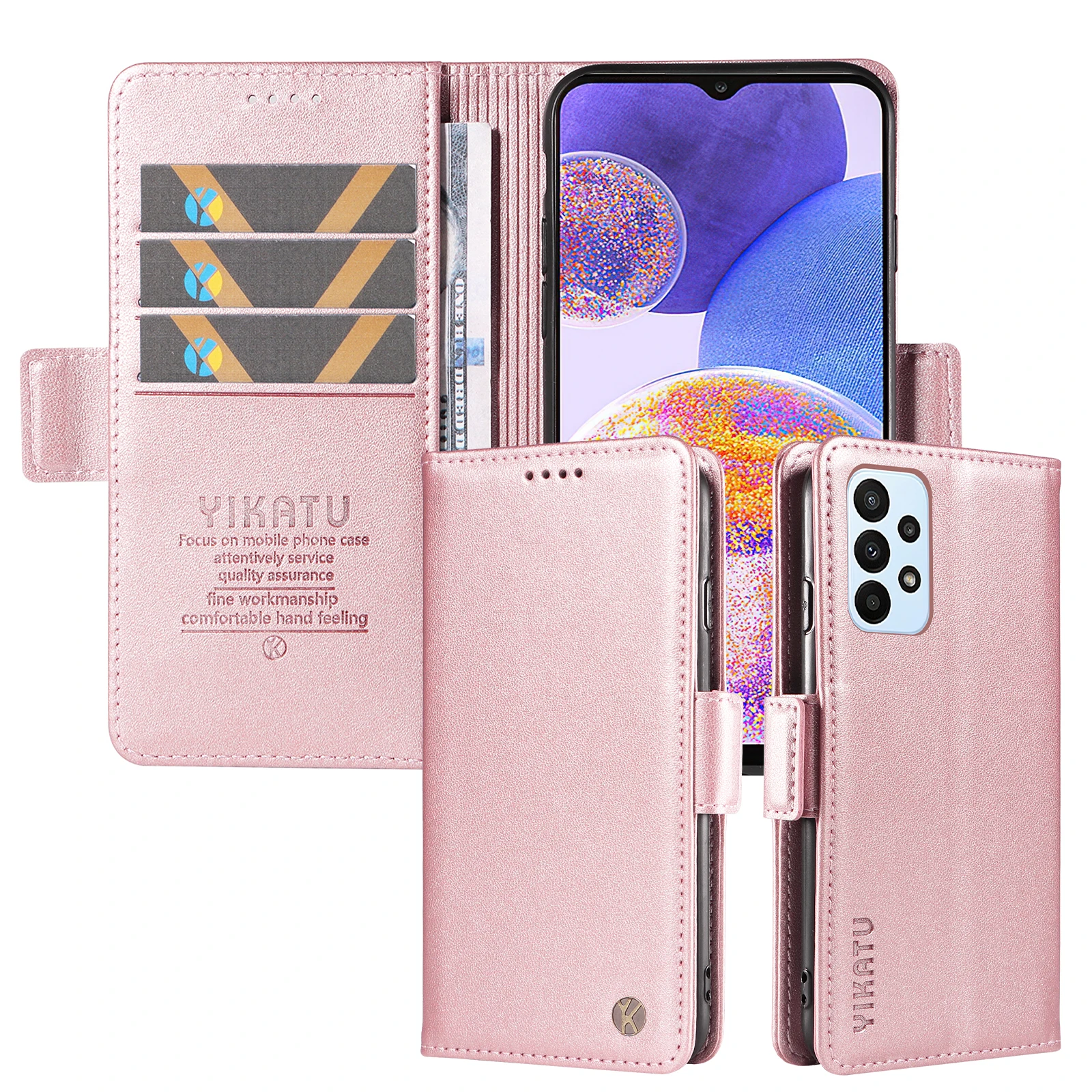Luxury Leather Wallet Phone Cover for Samsung Galaxy A53 5G/A73 5G/A42 5G/A25/A25 5G Business Credit Card Slot Silicone Cases
Luxury Leather Wallet Phone Cover for Samsung Galaxy A53 5G/A73 5G/A42 5G/A25/A25 5G Business Credit Card Slot Silicone Cases