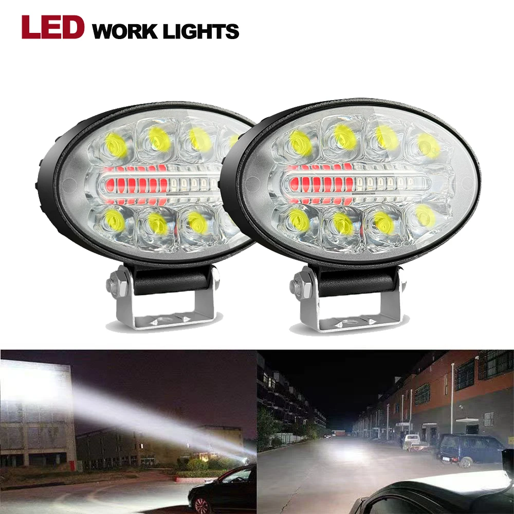 Dual Color LED Work Light 24w MINI 3030 SMD Round Square Work Light 12V Auto Light Fog Lamp off Road for ATV SUV Spotlight
Dual Color LED Work Light 24w MINI 3030 SMD Round Square Work Light 12V Auto Light Fog Lamp off Road for ATV SUV Spotlight