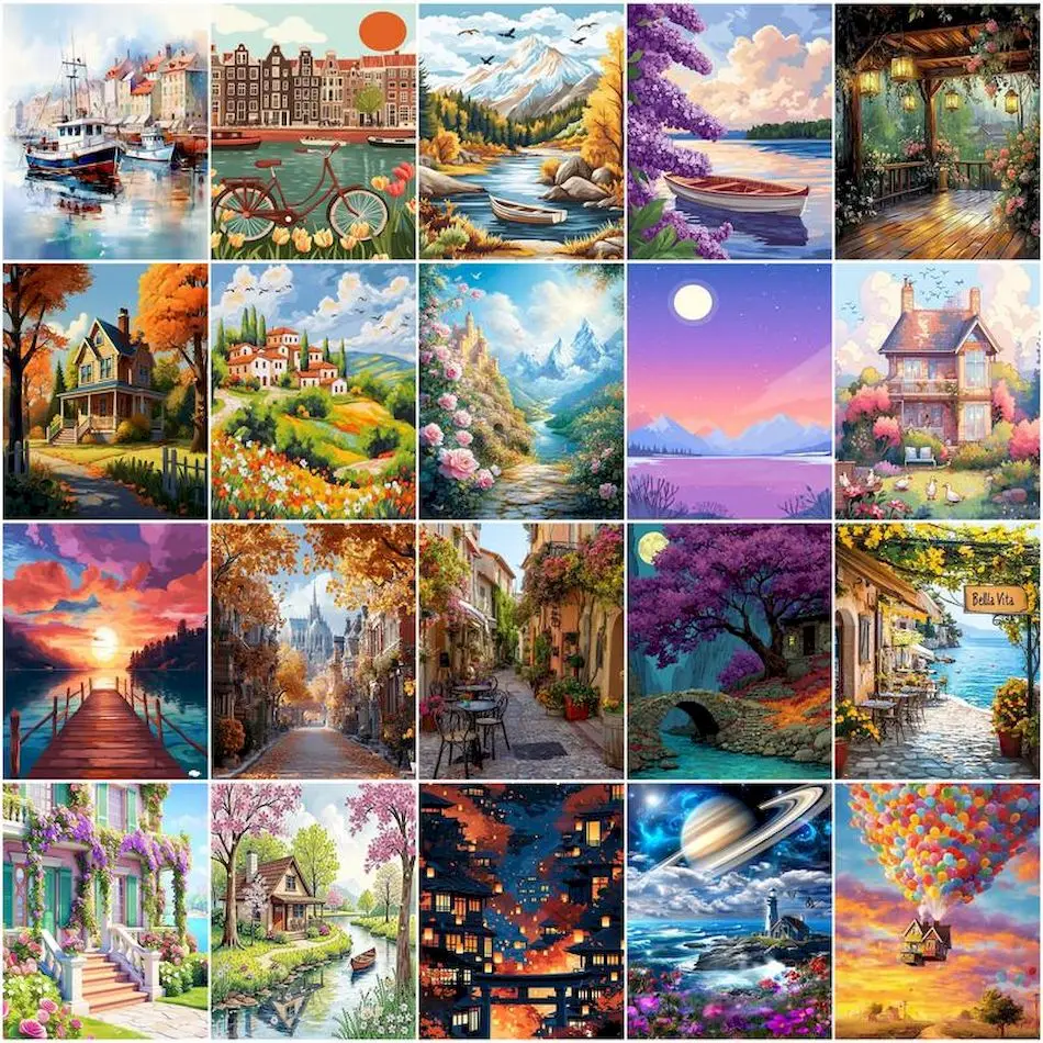 GATYZTORY Paint By Number Adult Kit Landscape Art Supplies Drawing By Numbers Oil Watercolor Acrylic Paint Kit Home Decoration
GATYZTORY Paint By Number Adult Kit Landscape Art Supplies Drawing By Numbers Oil Watercolor Acrylic Paint Kit Home Decoration
