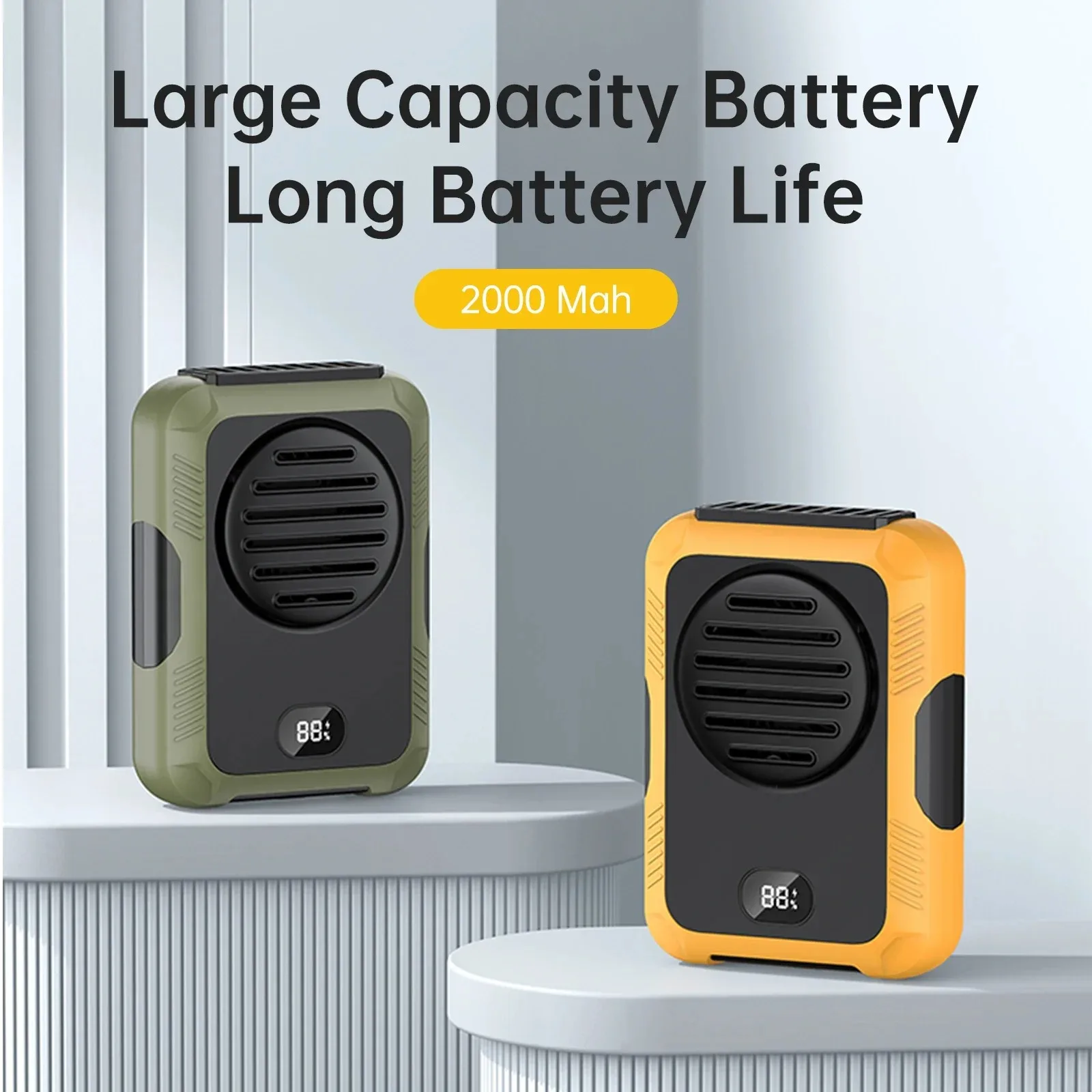 Rechargeable Bladeless Portable Neck Waist Fan 3-Speed with 2000mAh Power Bank LED Display USB for Outdoor Sports Working
Rechargeable Bladeless Portable Neck Waist Fan 3-Speed with 2000mAh Power Bank LED Display USB for Outdoor Sports Working