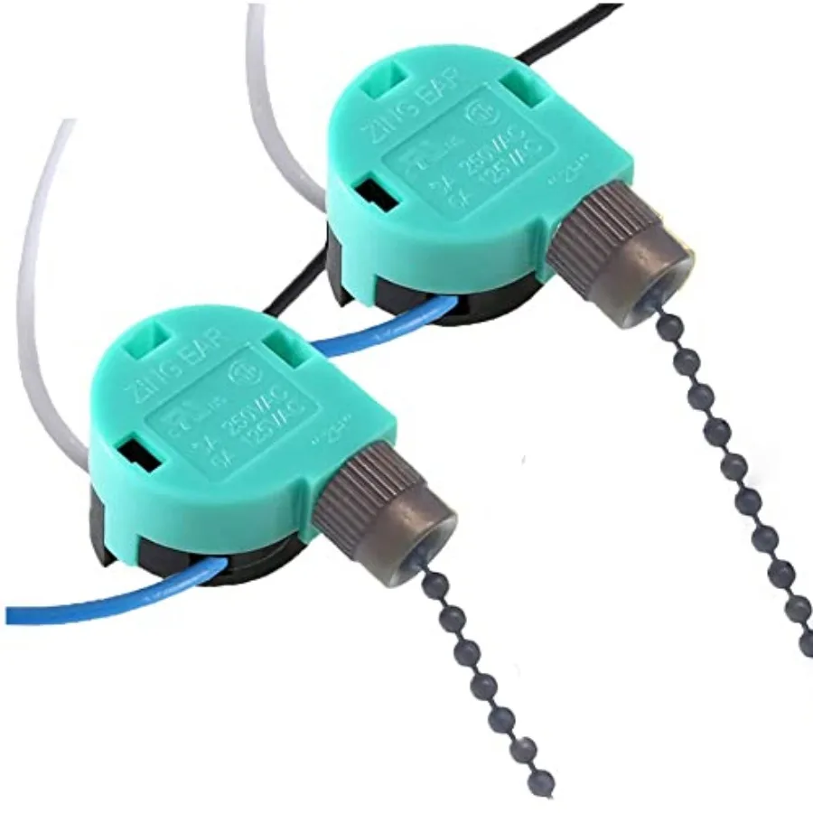 Ceiling Fan Switch Zing Ear ZE-268S6, 3 Speed 4 Wire Pull Chain Switch Fan Light Switch Replacement Part with 4 Pre-Installed W
Ceiling Fan Switch Zing Ear ZE-268S6, 3 Speed 4 Wire Pull Chain Switch Fan Light Switch Replacement Part with 4 Pre-Installed W