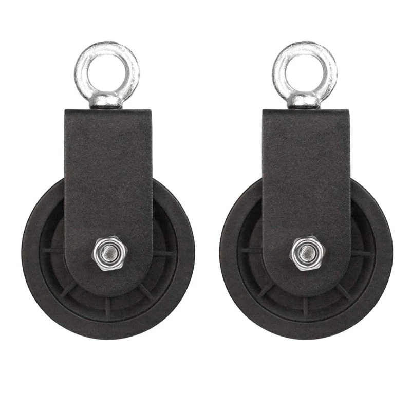 2PCS Single Swivel Pulley Block, 90Mm Gym Pulley Block With U Mount, Roller Lifting Wheel For Rope Cable Machine
2PCS Single Swivel Pulley Block, 90Mm Gym Pulley Block With U Mount, Roller Lifting Wheel For Rope Cable Machine