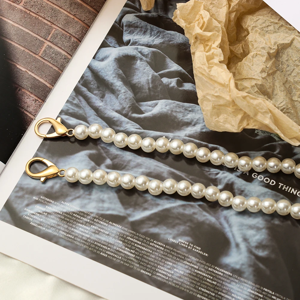 Fashion Pearl Belt Shoulder Bag Straps DIY purse Replacement Long Beaded Chain Bags Handbag Handles Pearl Strap
Fashion Pearl Belt Shoulder Bag Straps DIY purse Replacement Long Beaded Chain Bags Handbag Handles Pearl Strap