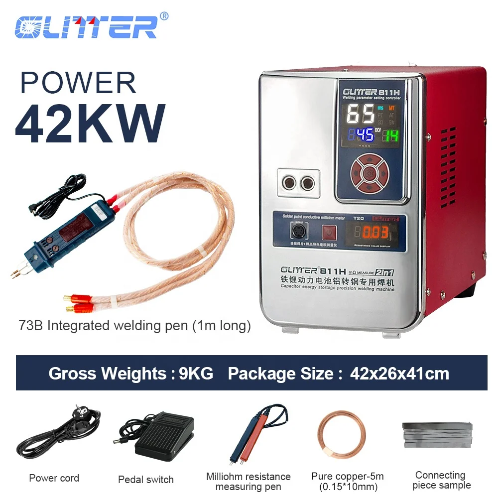 811H Energy Storage Battery Spot Welding Machine 42KW Max Weld 0.45mm Copper Lithium For Outdoor Power Supply Battery With 73B
811H Energy Storage Battery Spot Welding Machine 42KW Max Weld 0.45mm Copper Lithium For Outdoor Power Supply Battery With 73B