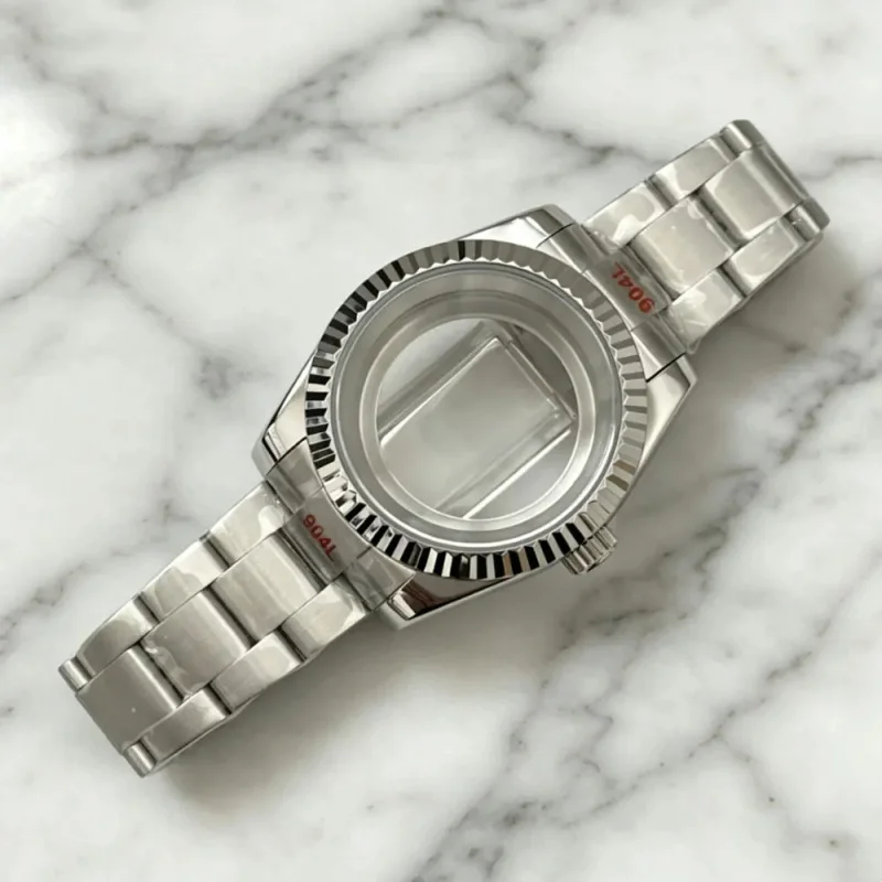 39mm Case Transparent Back Cover Sapphire Glass Datejust Medium Light Strap 5bar Waterproof Fit for NH35 36 Automatic Movement
39mm Case Transparent Back Cover Sapphire Glass Datejust Medium Light Strap 5bar Waterproof Fit for NH35 36 Automatic Movement