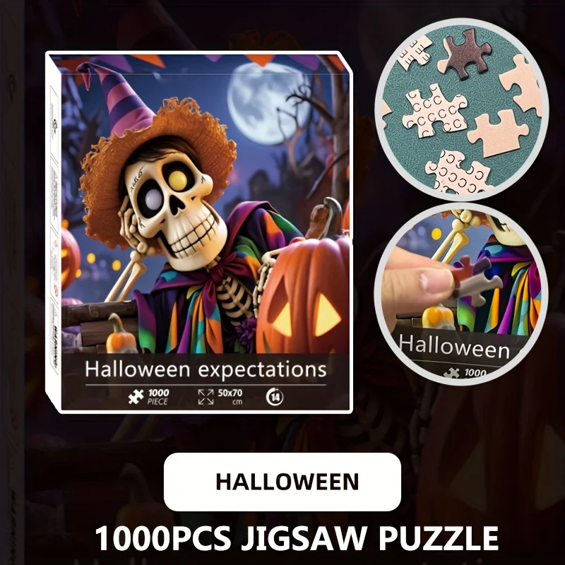 Halloween 1000 Pieces Jigsaw Puzzle for Adults: Premium Halloween Home Decoration Challenge 70cm X 50cm (27.5 X 19.7 Inches)
Halloween 1000 Pieces Jigsaw Puzzle for Adults: Premium Halloween Home Decoration Challenge 70cm X 50cm (27.5 X 19.7 Inches)
