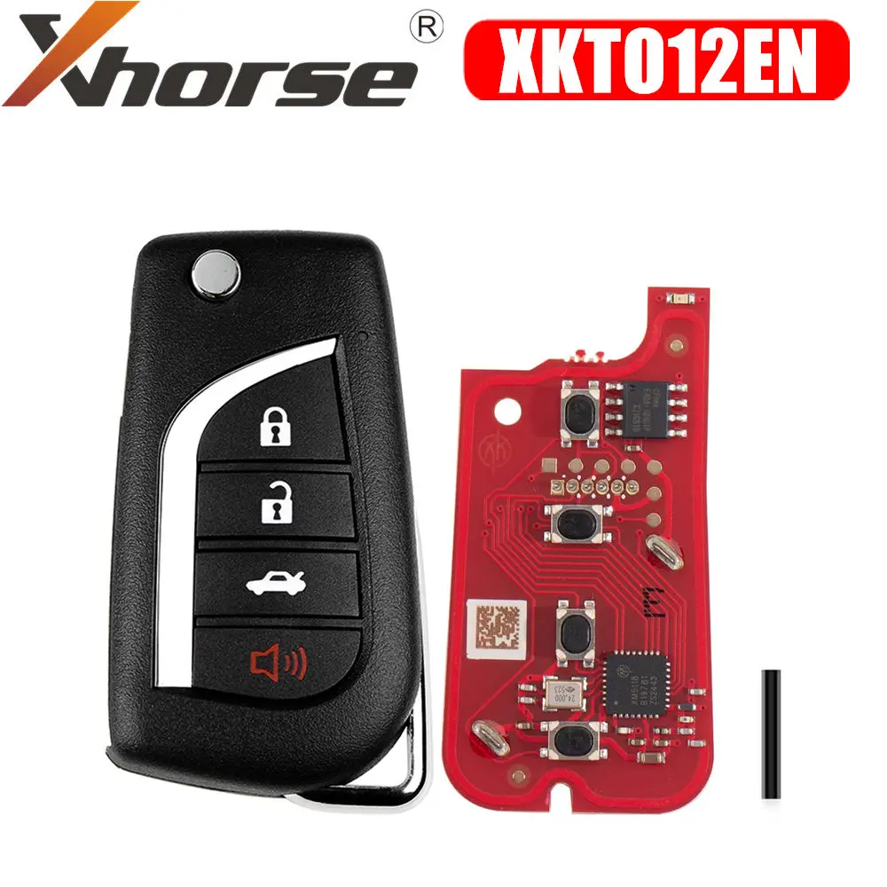 Xhorse XKTO12EN Проводной дистанционный ключ 2-го поколения TOY.T Style Flip 4 кнопки Английская версия
Xhorse XKTO12EN Проводной дистанционный ключ 2-го поколения TOY.T Style Flip 4 кнопки Английская версия