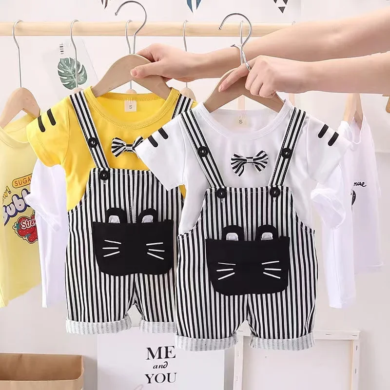 New Summer Fashion Baby Boys Clothes Suit Kids Clothing Children Girls T-Shirt Shorts 2Pcs/Sets Toddler Casual Cotton Costume
New Summer Fashion Baby Boys Clothes Suit Kids Clothing Children Girls T-Shirt Shorts 2Pcs/Sets Toddler Casual Cotton Costume