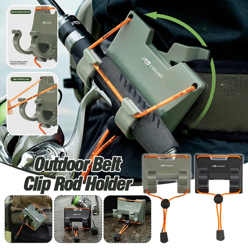 Rotating Fishing Rod Holder Belt Clip Hands Free Slide Lock System for Fly Spinning Rods Outdoor Tackle Accessories
Rotating Fishing Rod Holder Belt Clip Hands Free Slide Lock System for Fly Spinning Rods Outdoor Tackle Accessories