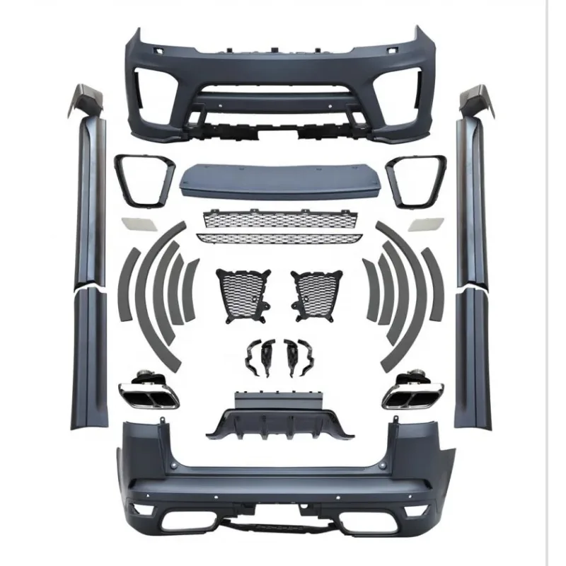 Body Kit for Range Rover Sport 2018+ Upgrade To SVR Model Include Front and Rear Bumper Assembly with Side Skirts Tail Pipes
Body Kit for Range Rover Sport 2018+ Upgrade To SVR Model Include Front and Rear Bumper Assembly with Side Skirts Tail Pipes