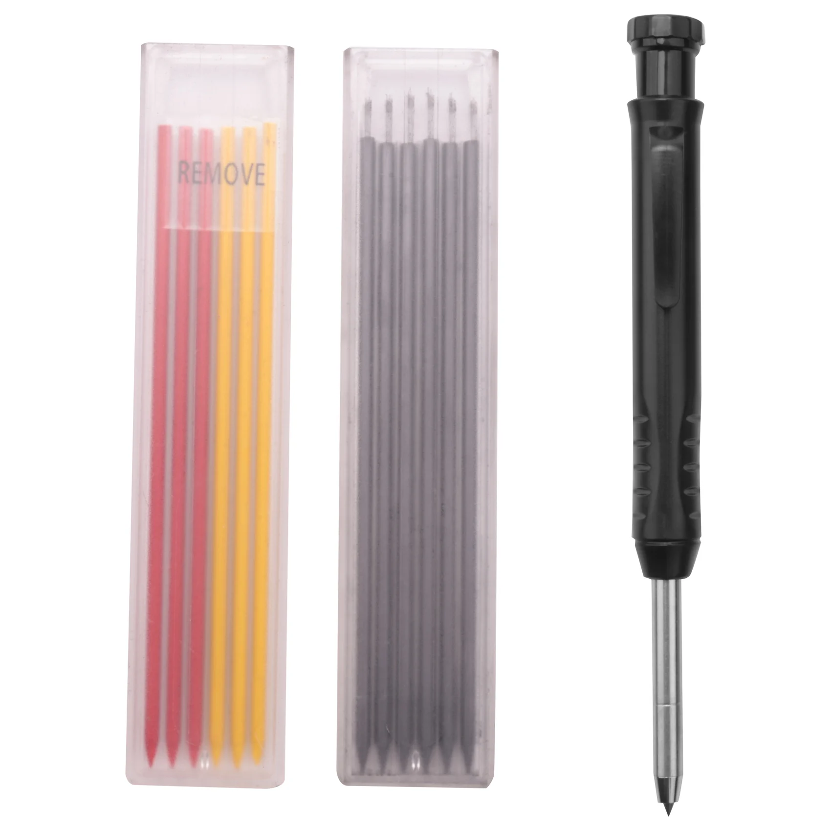 Carpenter Pencil 12 Refill Leads Built-in Sharpener Construction Pencils for Carpenter Construction Woodworking Tools D
Carpenter Pencil 12 Refill Leads Built-in Sharpener Construction Pencils for Carpenter Construction Woodworking Tools D