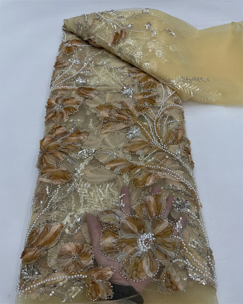 Quality Lace Embroidery Sequins Net Lace With Beads Latest African Sequins Lace Fabric For Women Wedding Party Dress
Quality Lace Embroidery Sequins Net Lace With Beads Latest African Sequins Lace Fabric For Women Wedding Party Dress