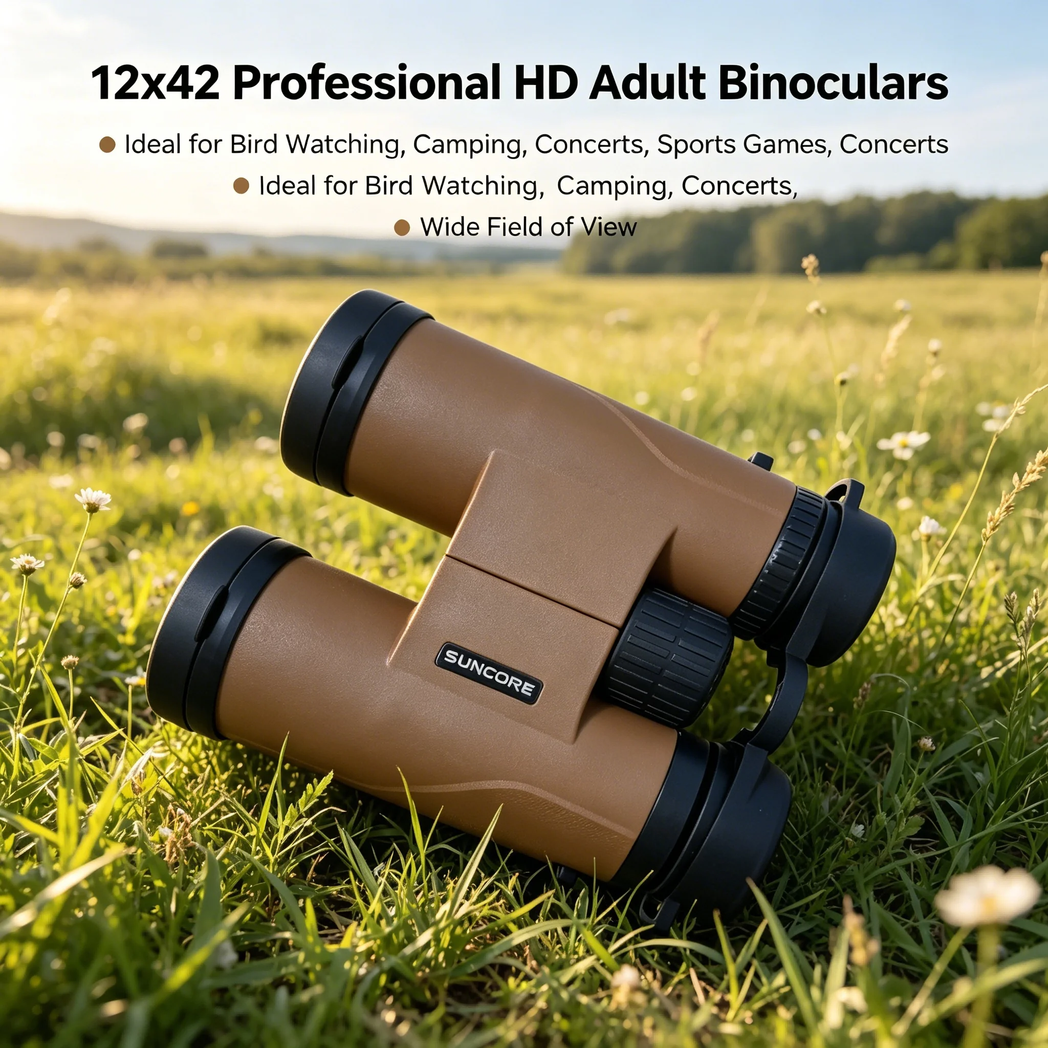 12×42 binoculars XZ, suitable for birdwatching, hunting, concerts, theater, opera, travel, and sightseeing.
12×42 binoculars XZ, suitable for birdwatching, hunting, concerts, theater, opera, travel, and sightseeing.
