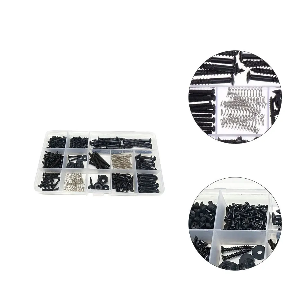 1 set 1 Set Stainless Steel Guitar Repair Screws Kit Rustproof Durable For Bridge Pickup Ring Mounting Tools Guitar Accessories