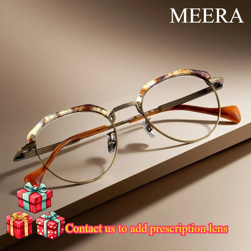 New Design Hawksbill Acetate Titanium Eyebrow Spectacles Stylish Design Optical Glasses Unisex Eyeglasses Frame for Men Women
New Design Hawksbill Acetate Titanium Eyebrow Spectacles Stylish Design Optical Glasses Unisex Eyeglasses Frame for Men Women