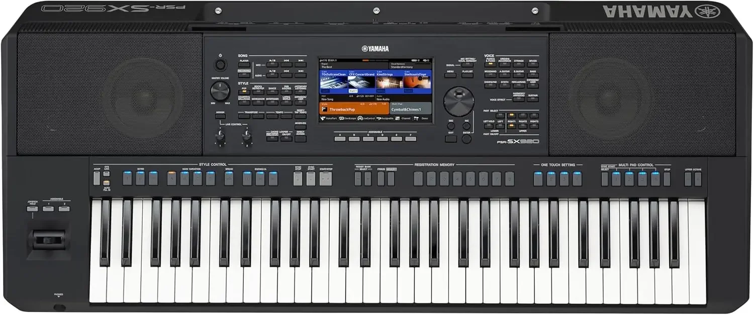 Yamaha PSRSX920 61 Key Arranger Keyboard Premium Sound Live Control Knobs Included Content