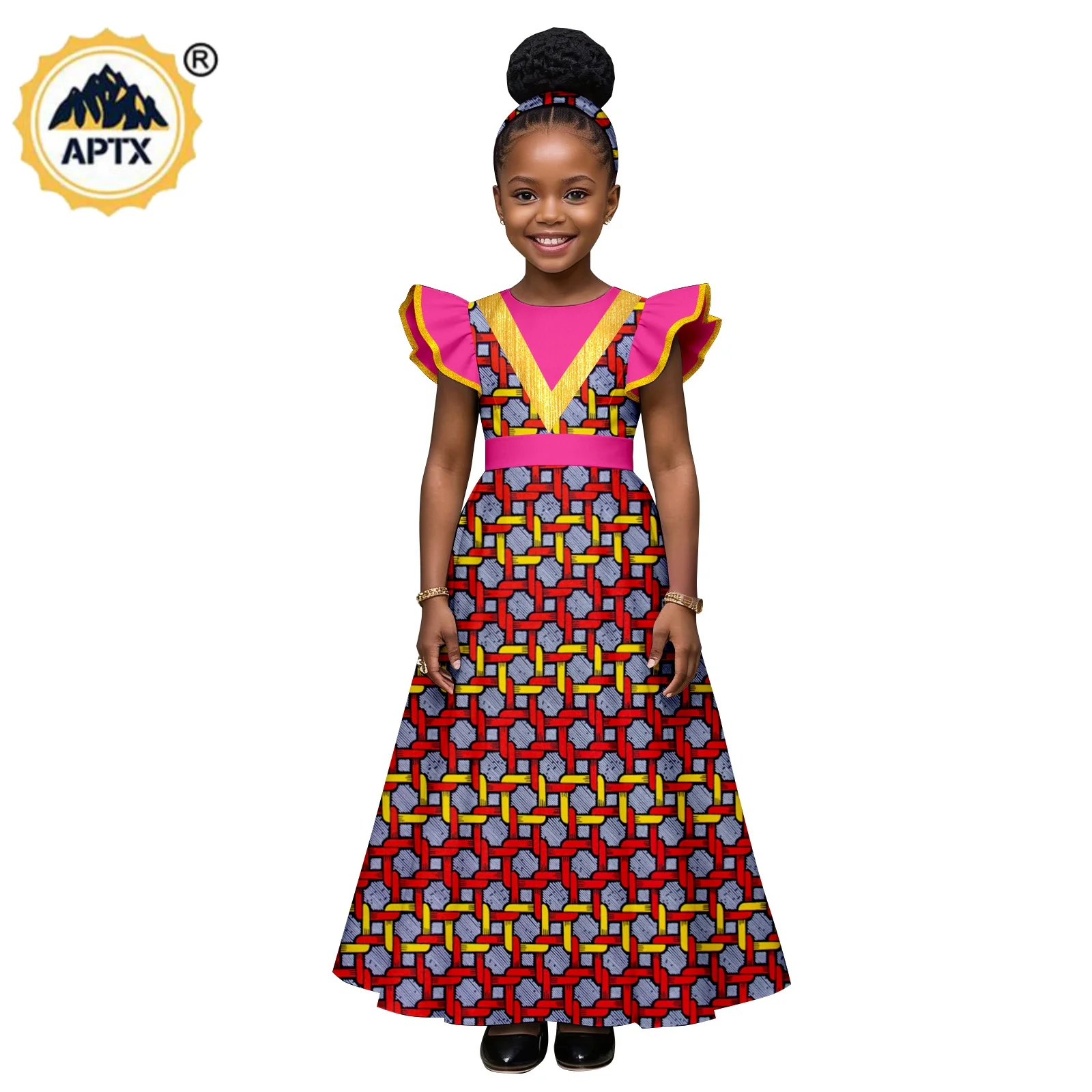 African Print Long Dresses for Baby Girls Bazin Riche Flying Sleeve Dress Match Headtie Dashiki Kids Children Outfits 2645003
African Print Long Dresses for Baby Girls Bazin Riche Flying Sleeve Dress Match Headtie Dashiki Kids Children Outfits 2645003
