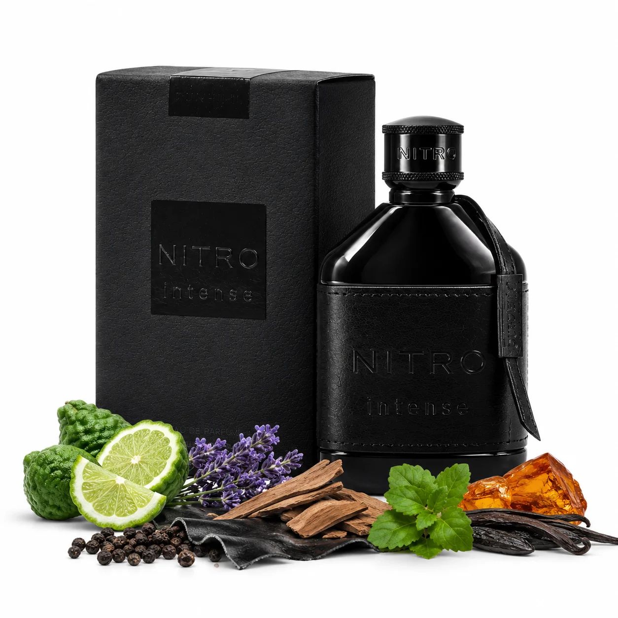 NITRO Intense Perfume Eau De Parfum for Men Long Lasting Fresh Citrus Bergamot Lavender Woody Amber Leather Musk Spicy Fragrance Spray Luxury Masculine Scent Daily Wear Travel Gift 100ml
NITRO Intense Perfume Eau De Parfum for Men Long Lasting Fresh Citrus Bergamot Lavender Woody Amber Leather Musk Spicy Fragrance Spray Luxury Masculine Scent Daily Wear Travel Gift 100ml