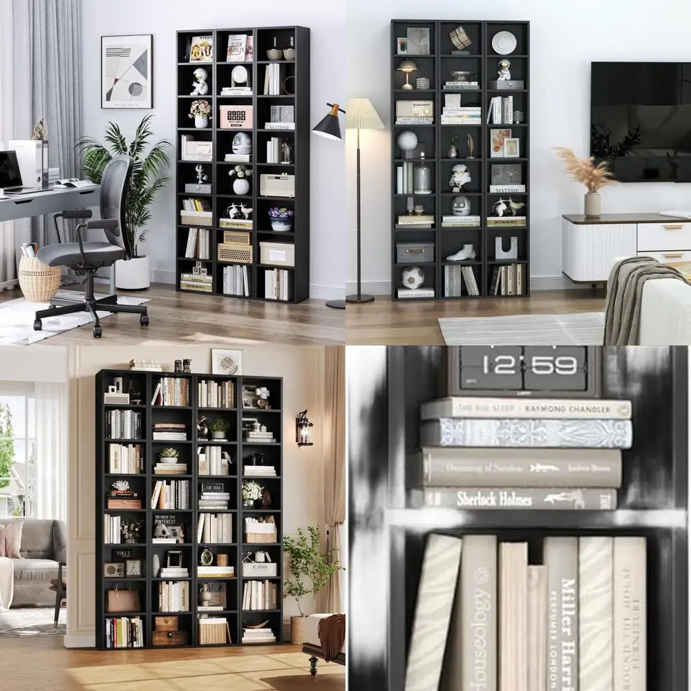 8-Tier Slim CD/DVD Storage Tower, Adjustable Shelves, 11.6x9.3x70.9, Black Tall Narrow Media Rack for Home Office
8-Tier Slim CD/DVD Storage Tower, Adjustable Shelves, 11.6x9.3x70.9, Black Tall Narrow Media Rack for Home Office