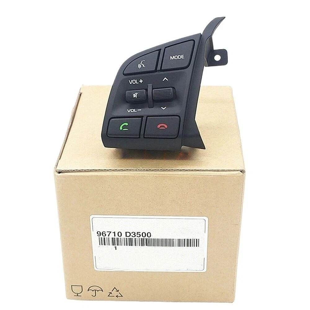 For Hyundai Tucson 2015-2019 96710-D3500 Steering Wheel Remote Control Switch Volume AdjustButton Bluetooth Button Music Switch
For Hyundai Tucson 2015-2019 96710-D3500 Steering Wheel Remote Control Switch Volume AdjustButton Bluetooth Button Music Switch