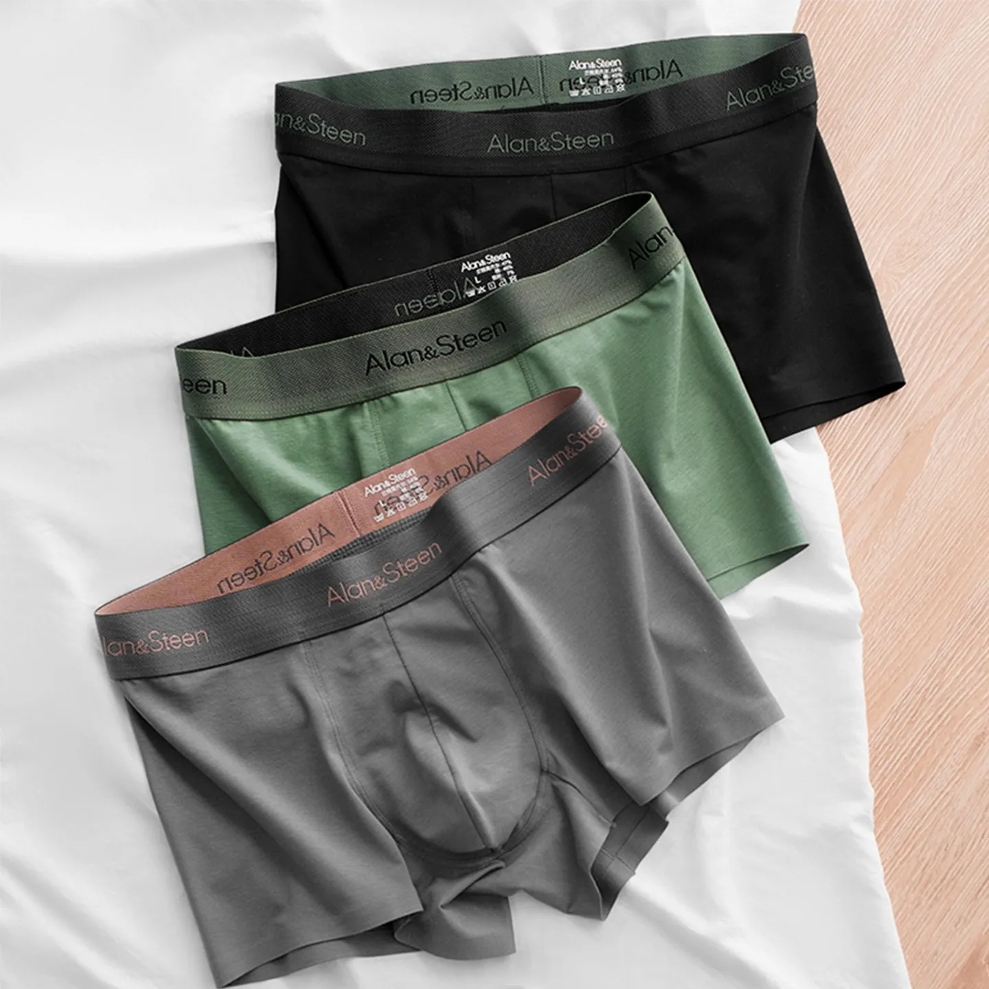 3-Pack Modal Boxer Briefs Antibacterial Breathable Underwear Seamless Comfort Thin Summer Shorts Men's Letter Underpants
3-Pack Modal Boxer Briefs Antibacterial Breathable Underwear Seamless Comfort Thin Summer Shorts Men's Letter Underpants