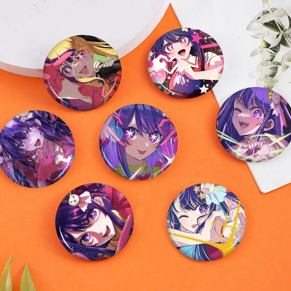 Classic O-Oshi No Ko Anime Cartoon Brooches Anime Badge Round Handmade Brooch Lapel Pins Jewelry For Backpack Clothes Gifts
Classic O-Oshi No Ko Anime Cartoon Brooches Anime Badge Round Handmade Brooch Lapel Pins Jewelry For Backpack Clothes Gifts