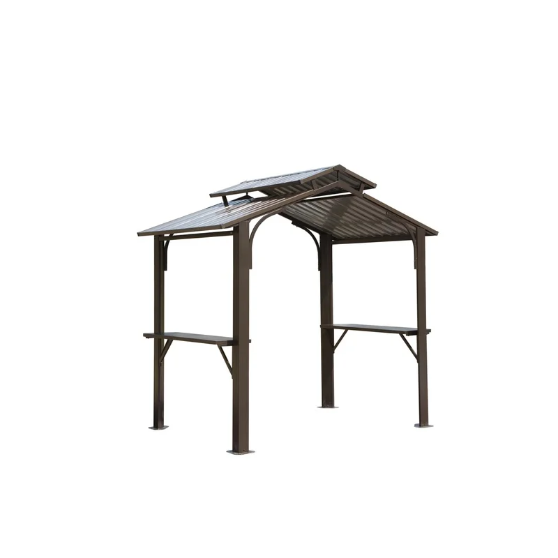 8×5FT Hardtop Grill Gazebo with Galvanized Steel Roof, Sun Shade Canopy for Patio, Includes Side Shelves and Ceiling Hook (Brown)
8×5FT Hardtop Grill Gazebo with Galvanized Steel Roof, Sun Shade Canopy for Patio, Includes Side Shelves and Ceiling Hook (Brown)